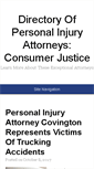 Mobile Screenshot of caconsumerjustice.org